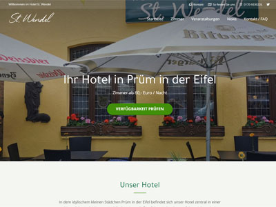 Neue Website für das Hotel St. Wendel